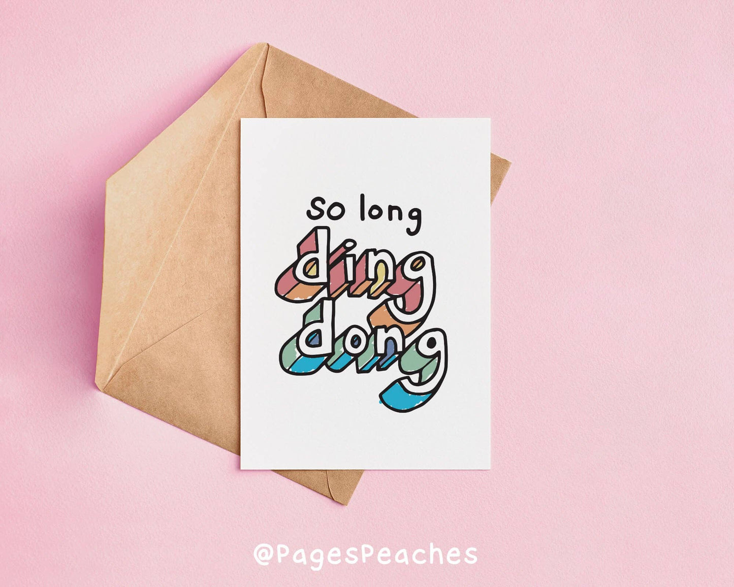 Page's Peaches - Ding Dong Card