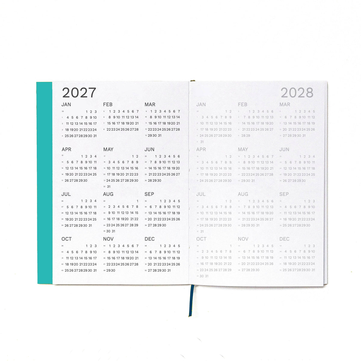2027 Weekly Planner · Similar A5 Size: Black