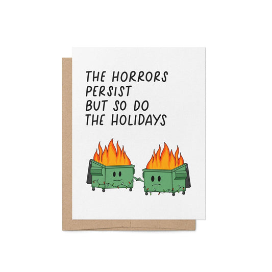 MangoIllustrated - Horrors Persist But So Do the Holidays card