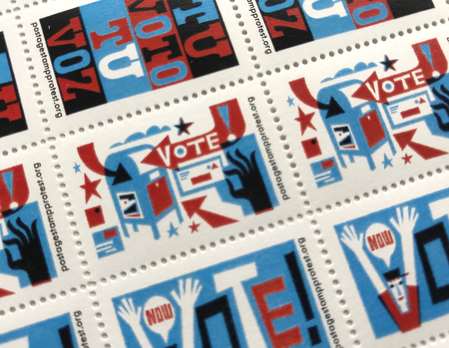 Get Out The Vote - Lick & Stick Stamps