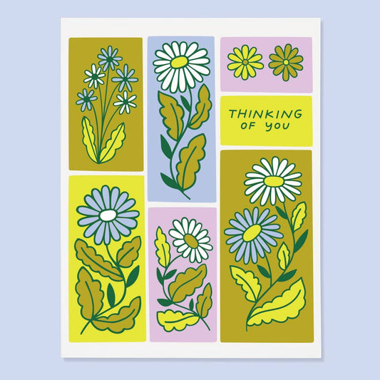 Thinking of You Block Floral Card