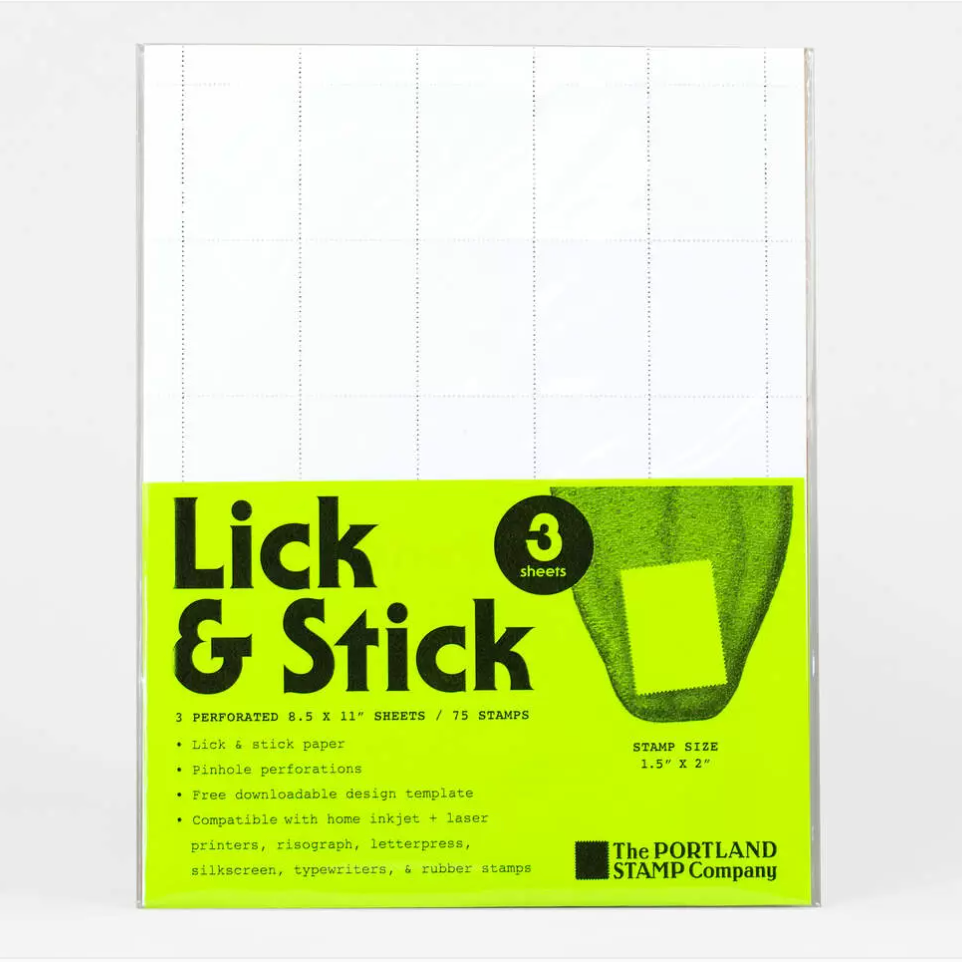 Standard Blank - Lick & Stick Stamps - Pack of 3