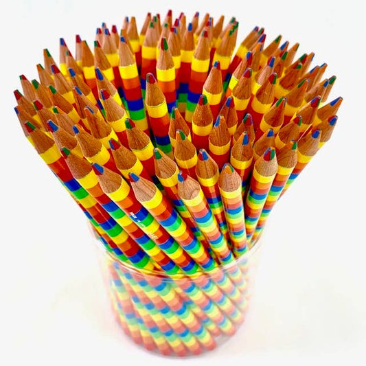 Rainbow Striped 4-in-1 Color Pencil