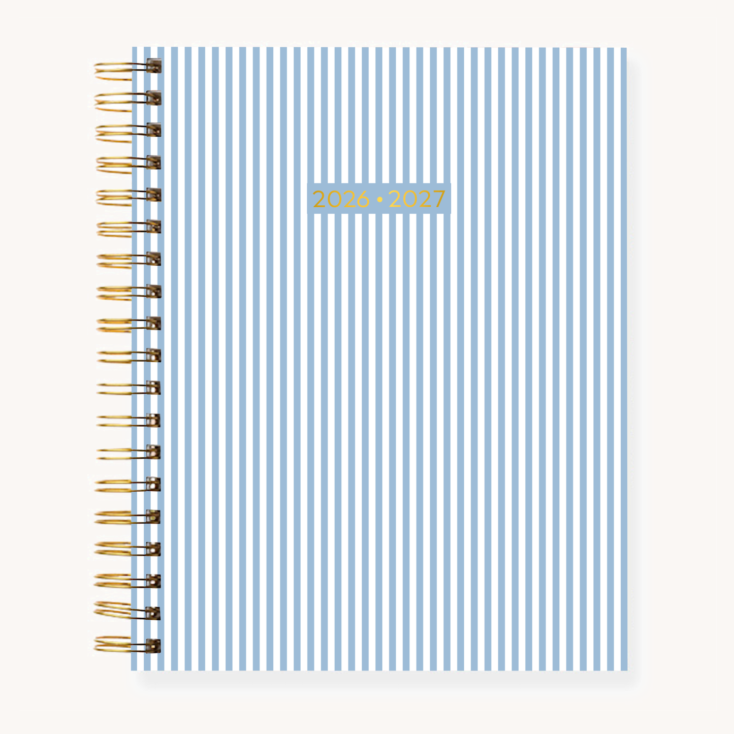 Blue Stripes - 8.5x11 Weekly Academic Planner - 2026-2027