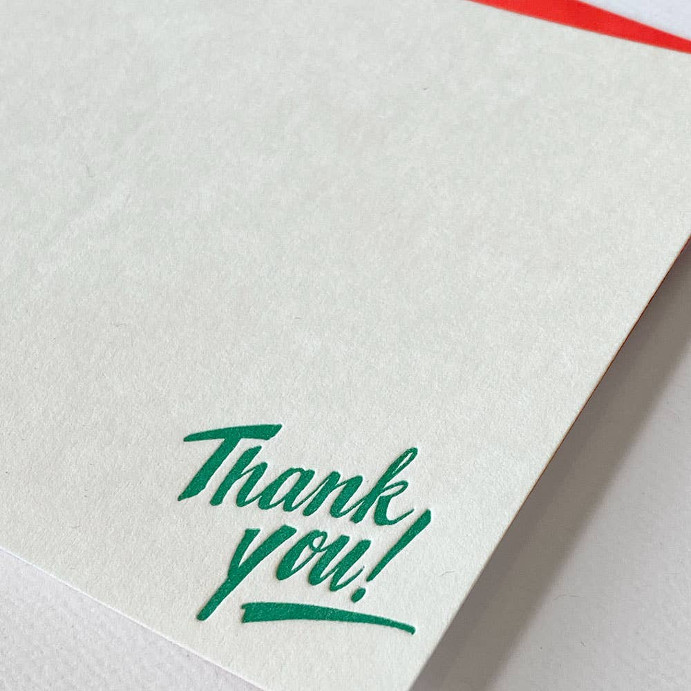 Thank you! - Boxed Set of 6 Letterpress Cards