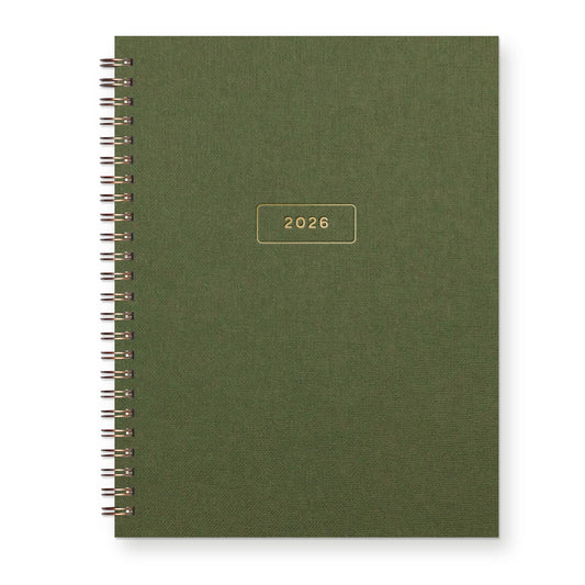 Moss Linen Classic Frame - 2026 Planner