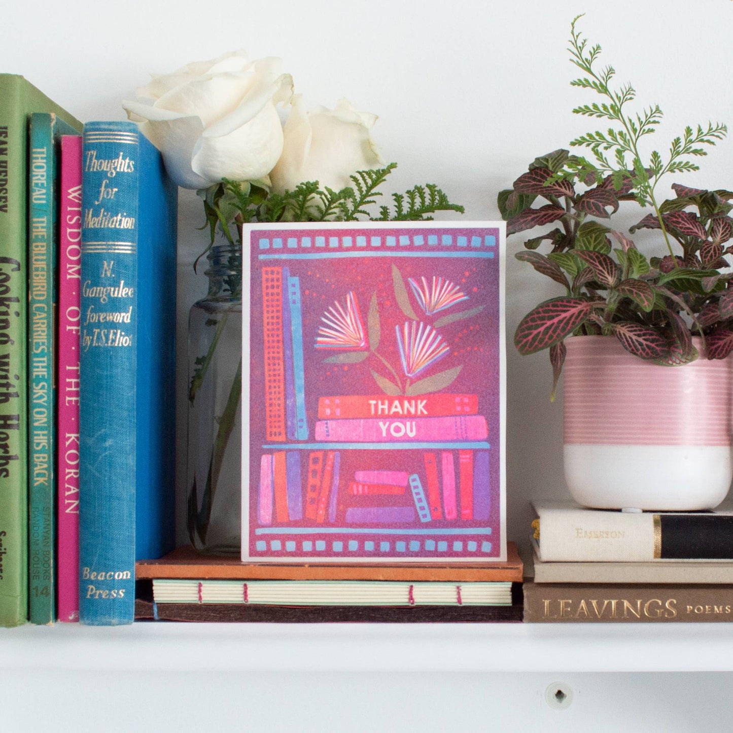 Heartell Press - Thank You (Book Flowers) Card
