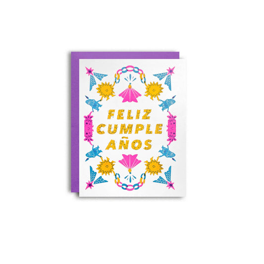 Pier Six Press - Feliz Cumpleanos Fiesta Spanish Birthday Card