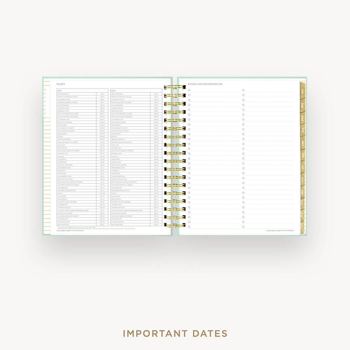 2027 Daily Planner: Sage Bookcloth