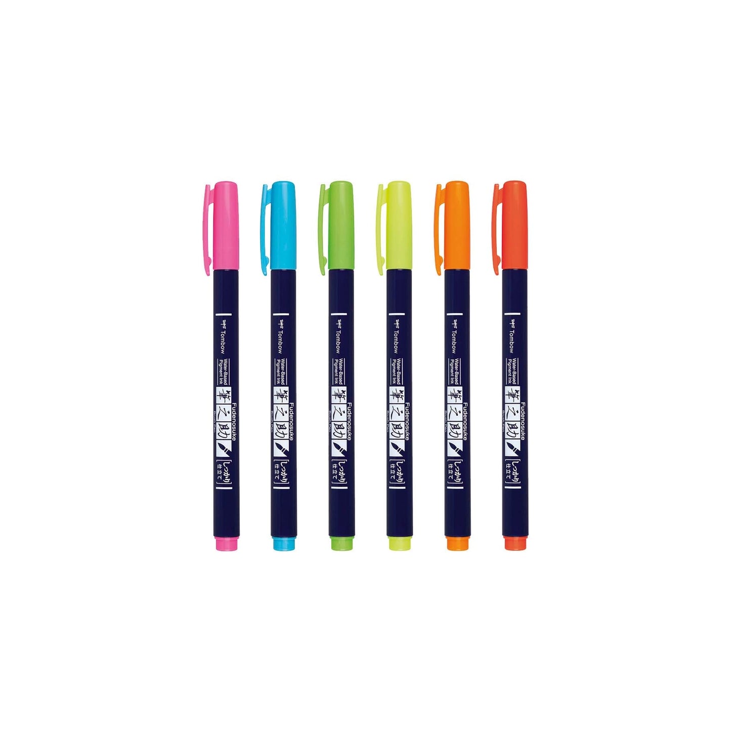 Fudenosuke NEON brush pen [SET of 6]