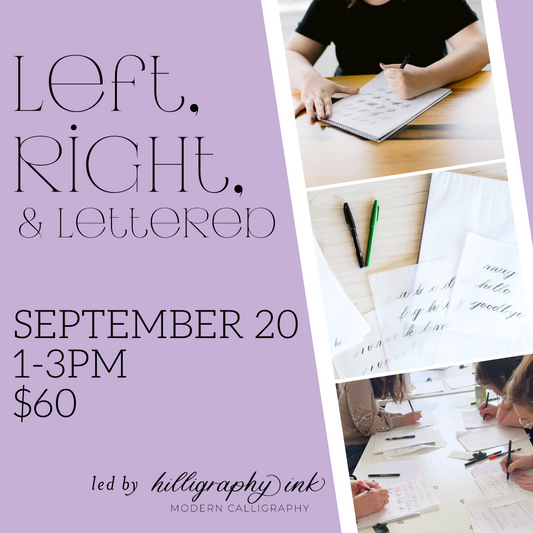 Left, Right, & Lettered || September 20th