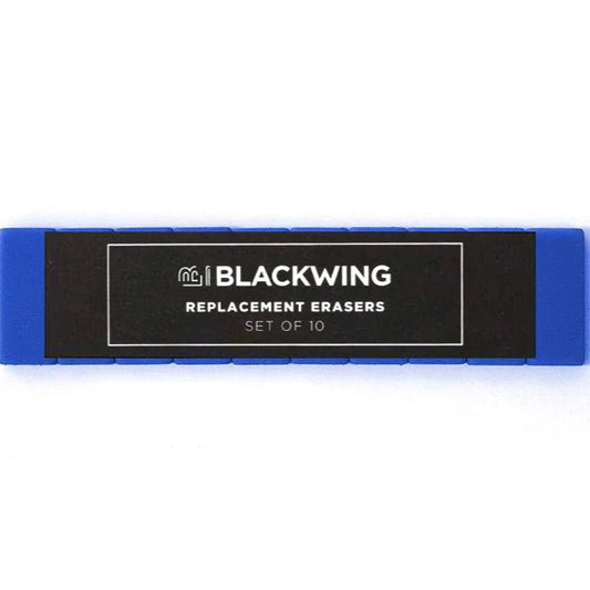 Blackwing - Bright Blue Eraser Replacements - Set of 10