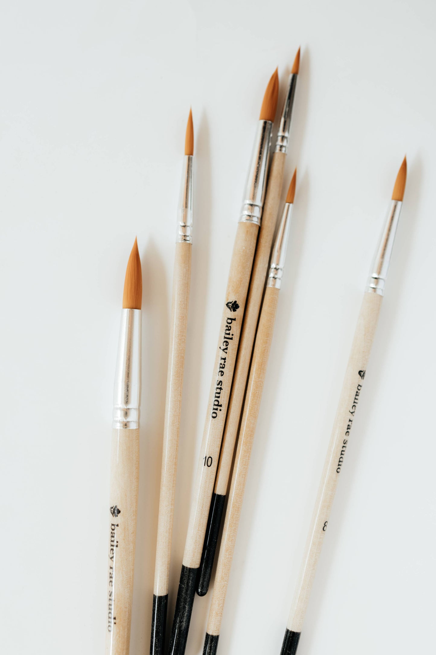 Round Tip Watercolor Brush Set - 6 Piece Set