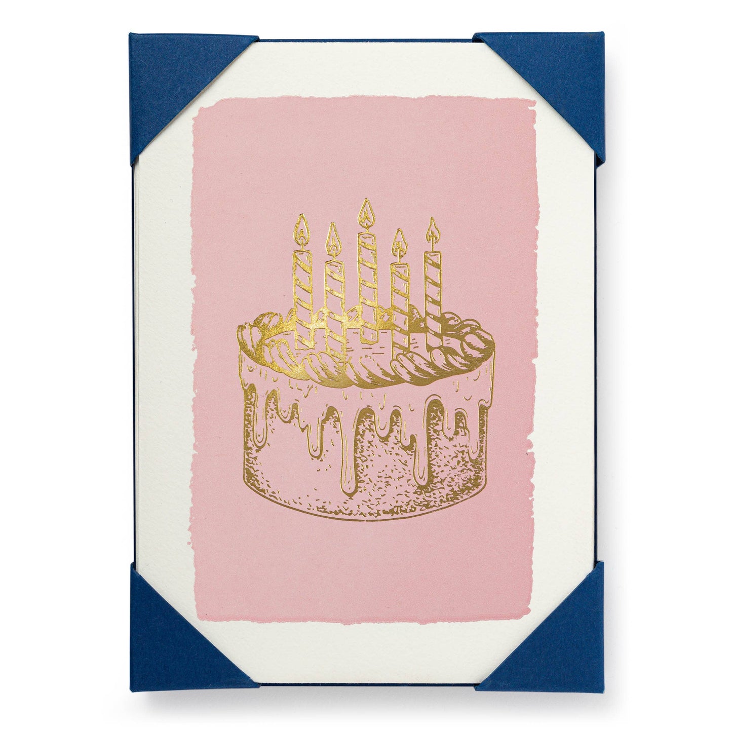 Gold Cake - Notelet Card - Pack of 5