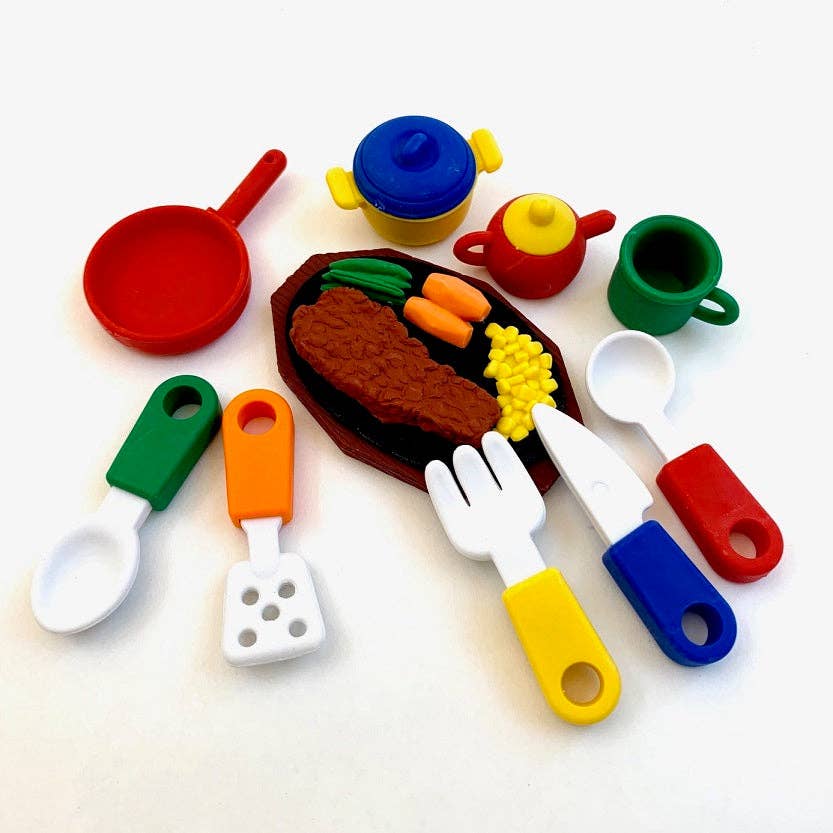 Kitchen Cooking Eraser Card Set