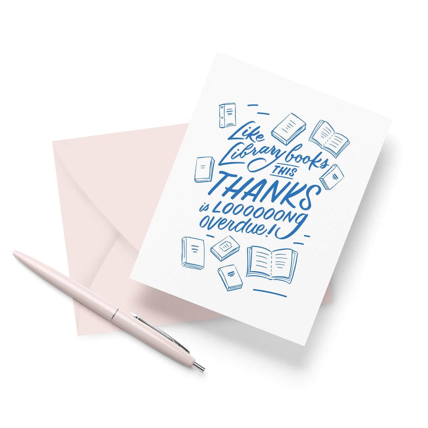 Overdue Thanks - Letterpress Thank You Card
