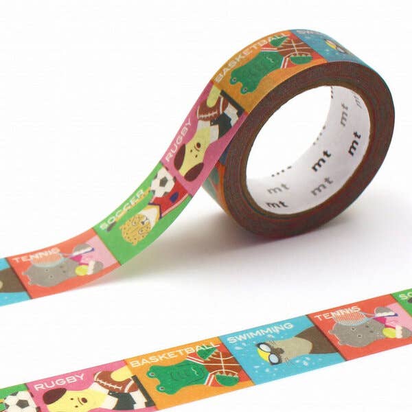 Sports Animals- Washi Tape