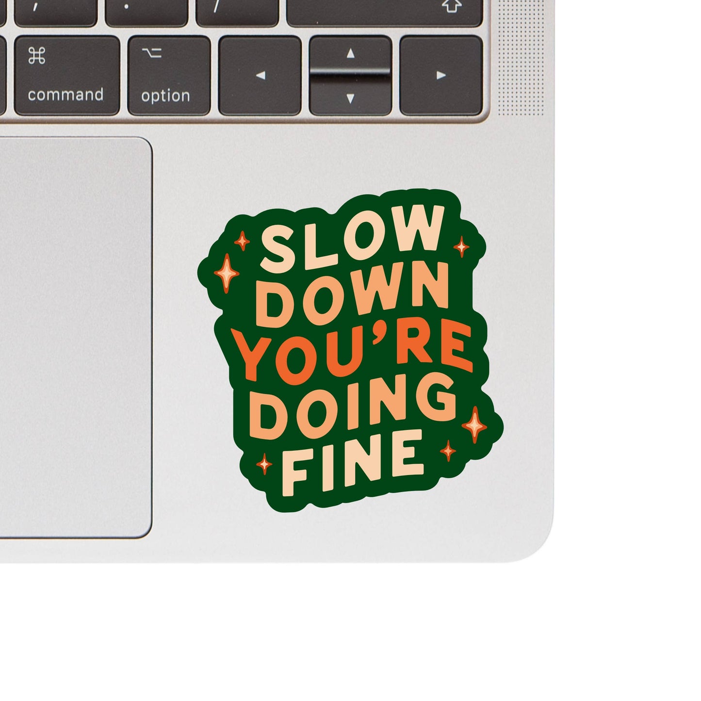Slow Down You're Doing Fine - Vinyl Sticker