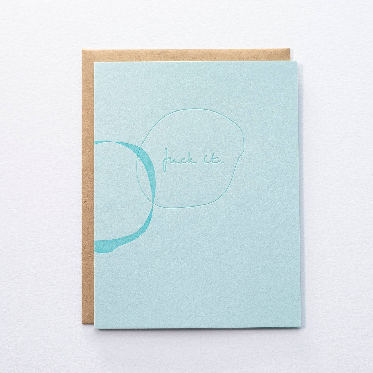 Abstract Fuck It - Greeting Card