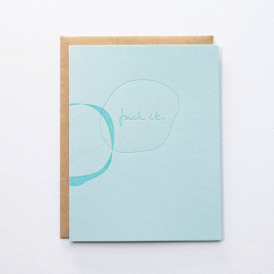 Abstract Fuck It - Greeting Card