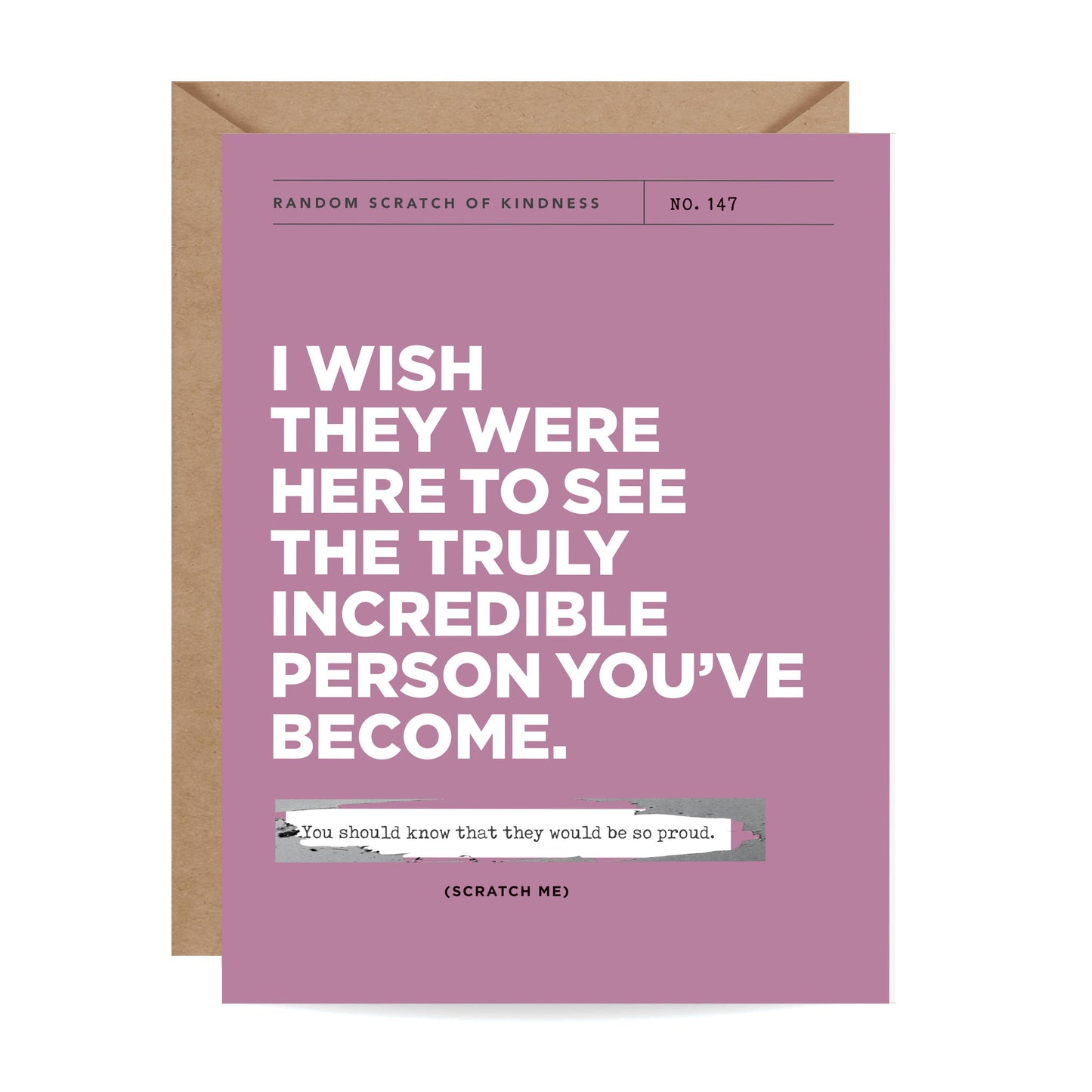 Inklings Paperie - Scratch-off Card - Wish They Were Here - Sympathy