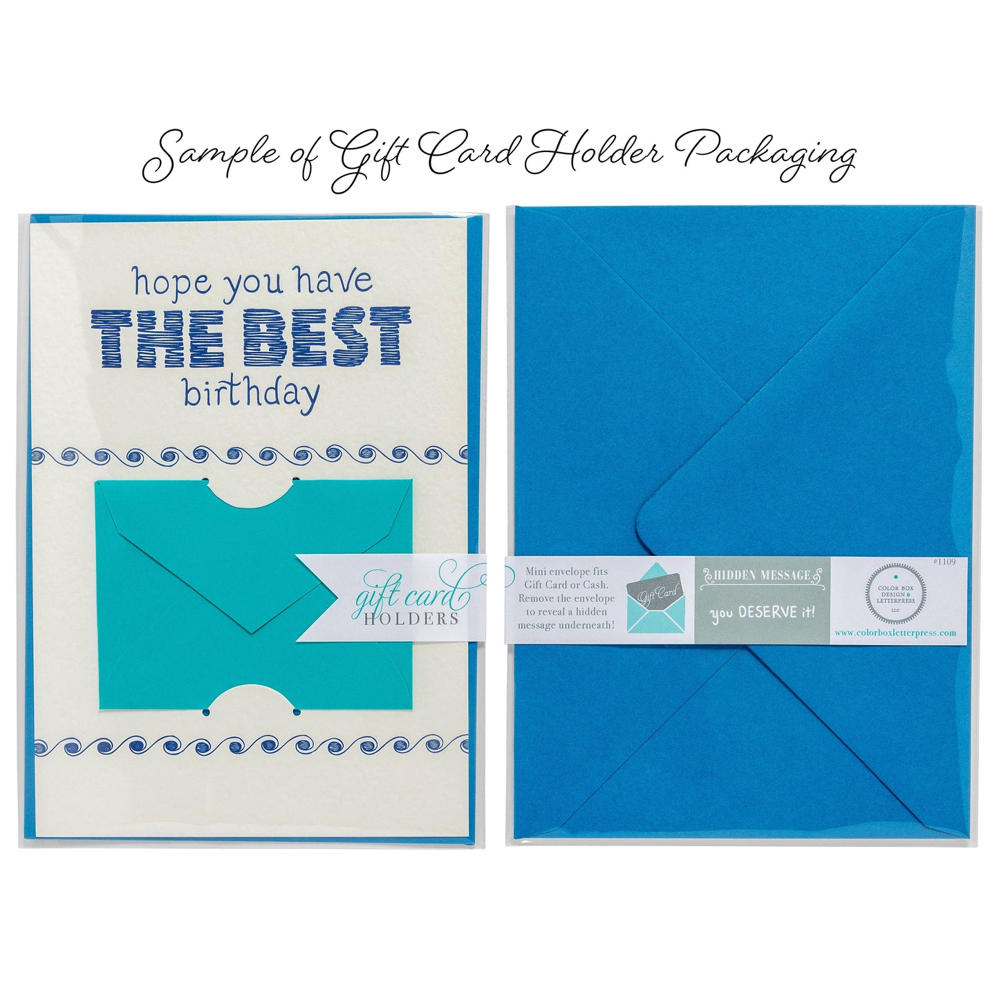 Color Box Design & Letterpress - Graduation | Gift Card Holder