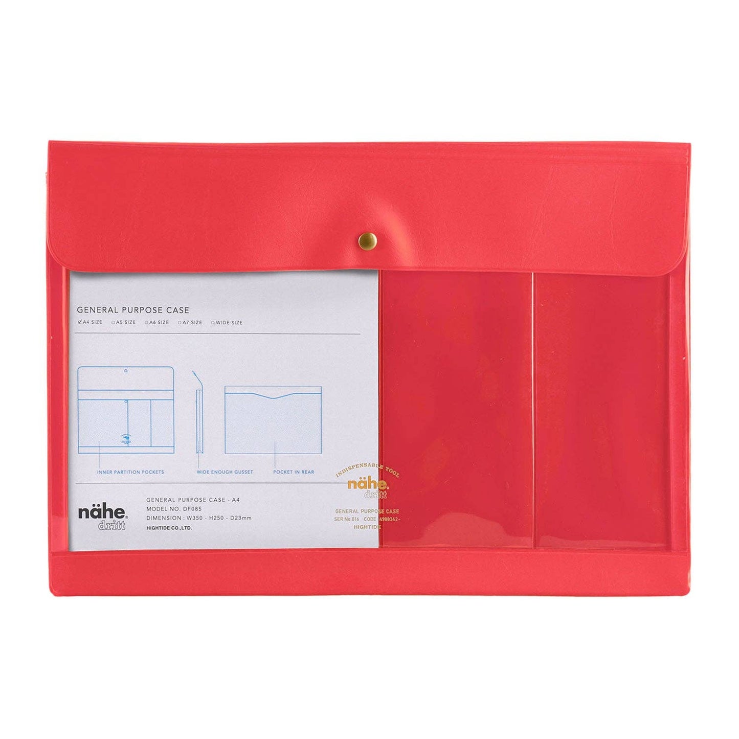 General Purpose Case - A4 Red