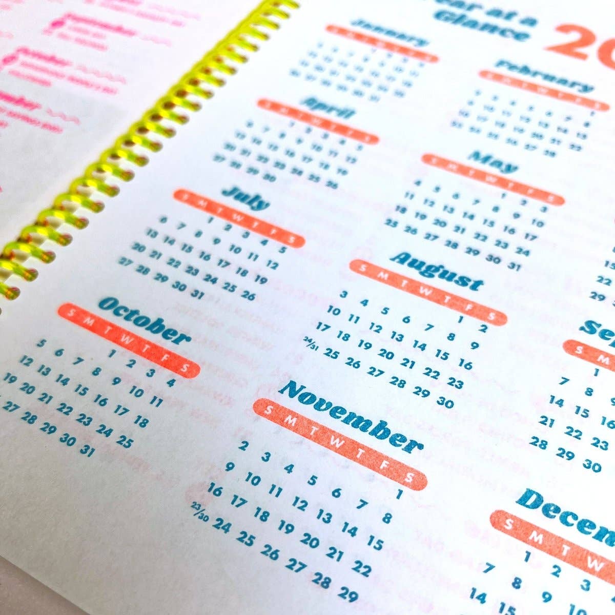 2027 Dated Planner - Riso Printed, 200+ Pages, Spiral Bound: Iridescent Balloons