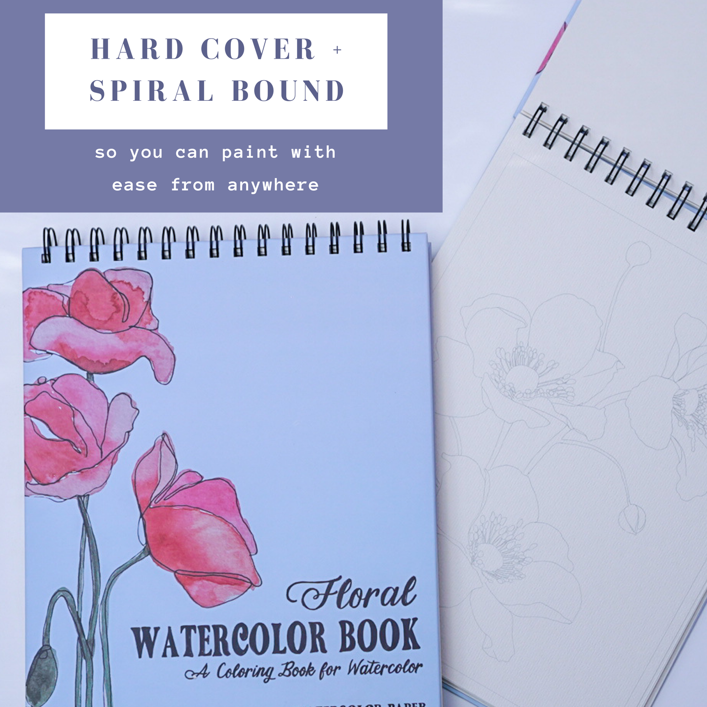 Floral Watercoloring Book