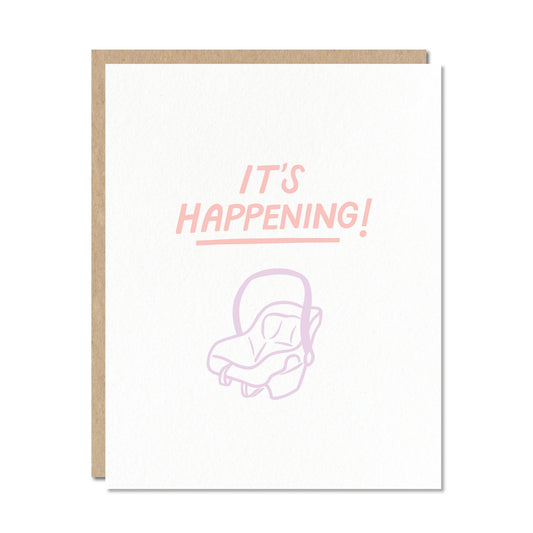 It's Happening! - New Baby + Baby Shower Card