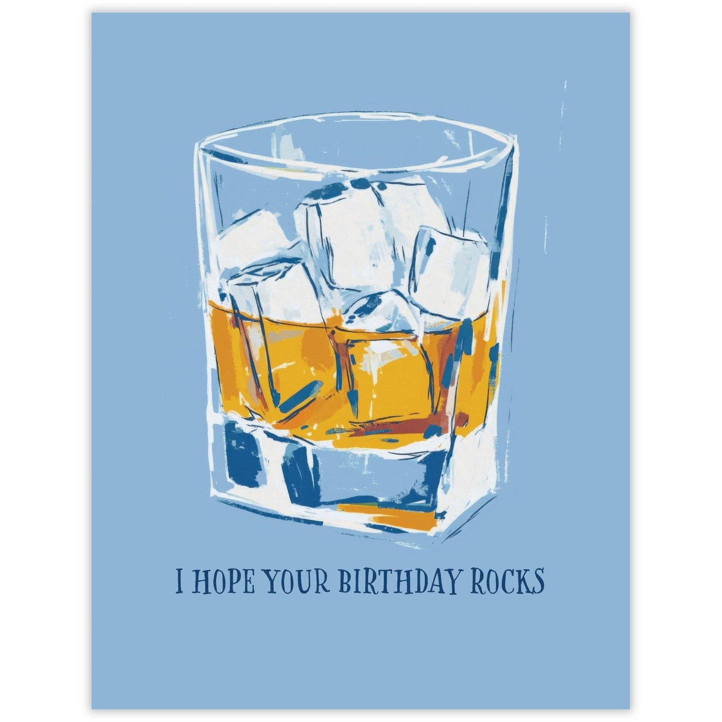 Rocks Glass - Birthday Card