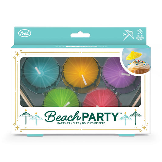 Beach Party Umbrella - Party Candles - Set of 5