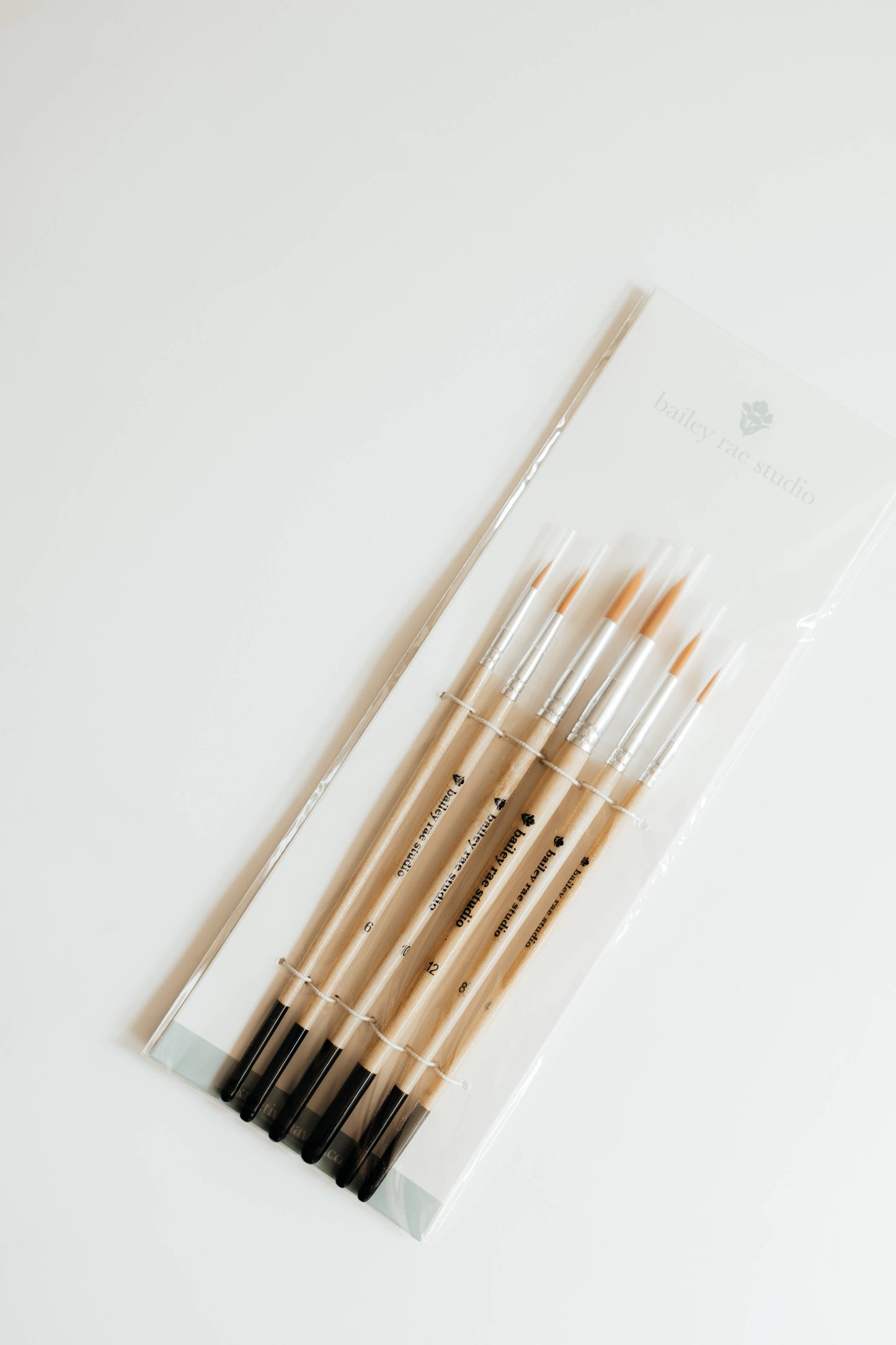 Round Tip Watercolor Brush Set - 6 Piece Set