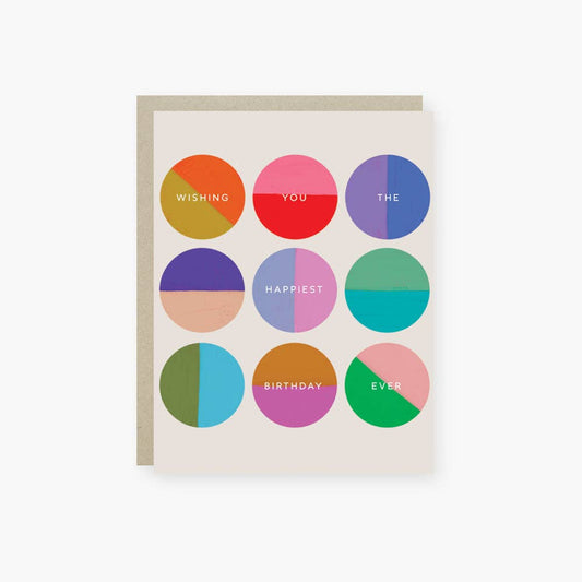 Barone and Co. - Happiest Birthday Circles Birthday Card