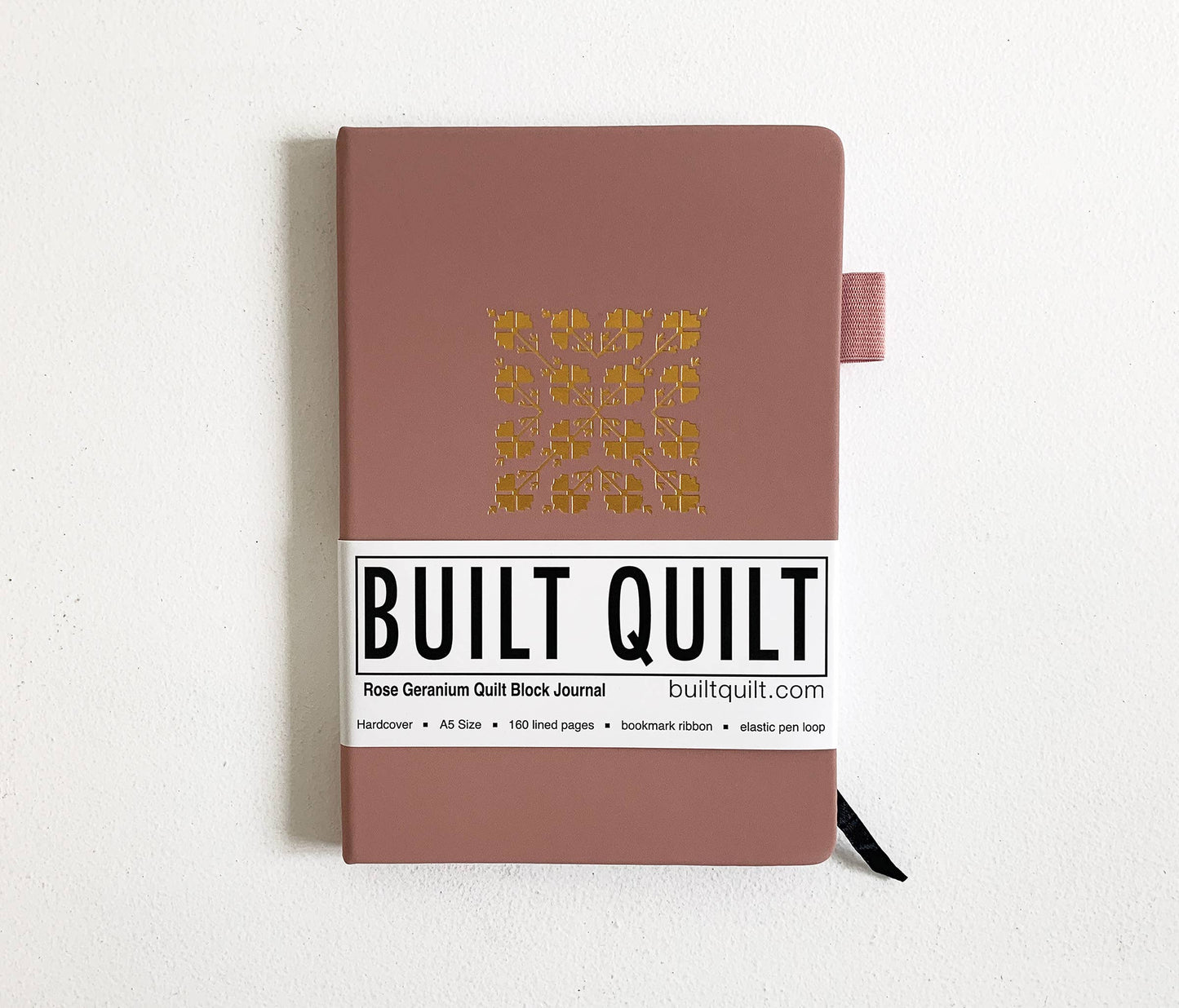 Rose Geranium  Quilt Motif Journal / Notebook