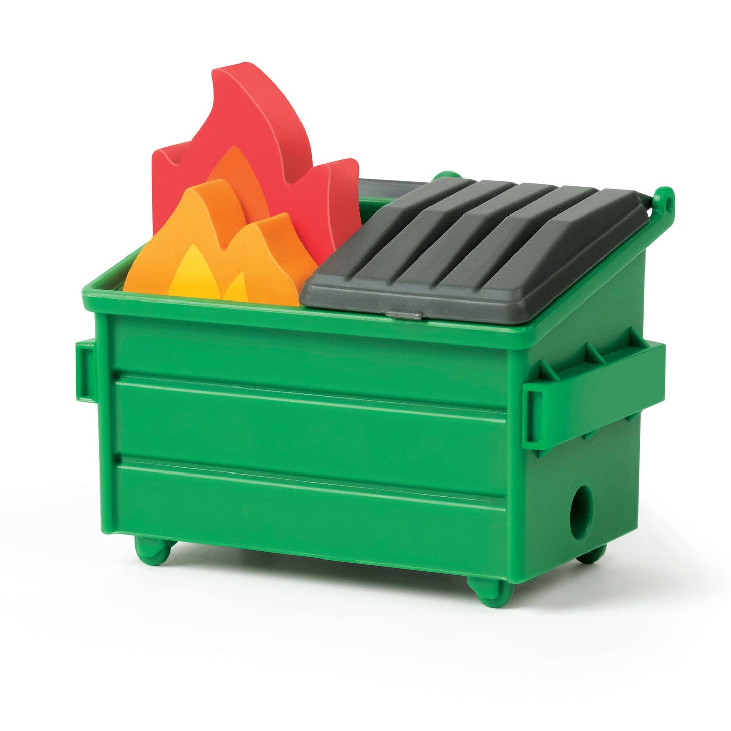 Trash Talk - Dumpster Fire Sharpener and Flame Erasers