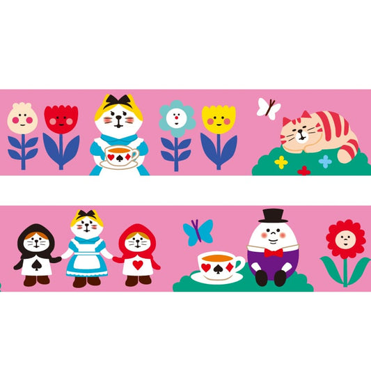Papier Platz Washi Tape - Alice in Cat Land