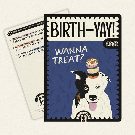 PresentCard™ | Wanna Treat - Playful Dog Lover Card