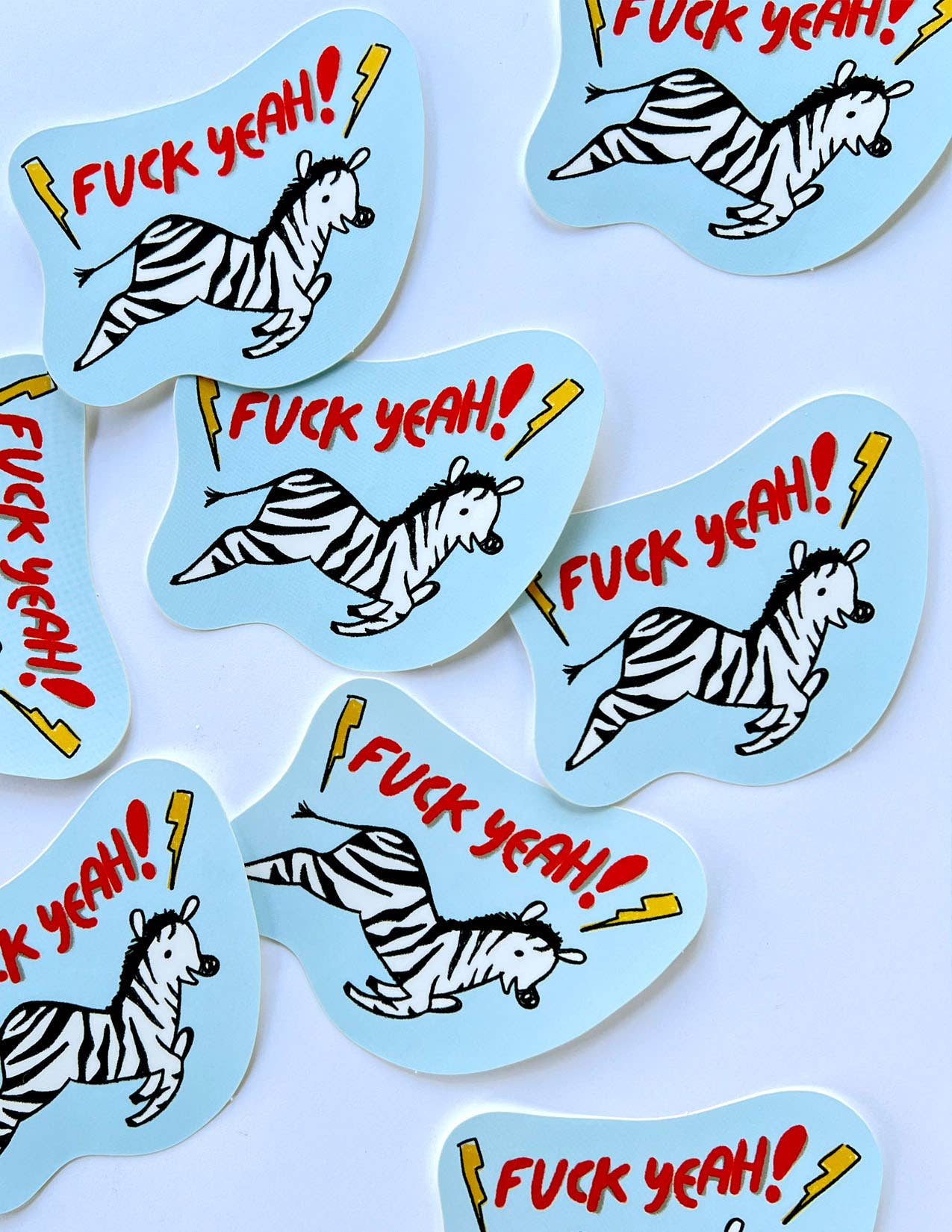 Fuck yeah! Zebra - Sticker