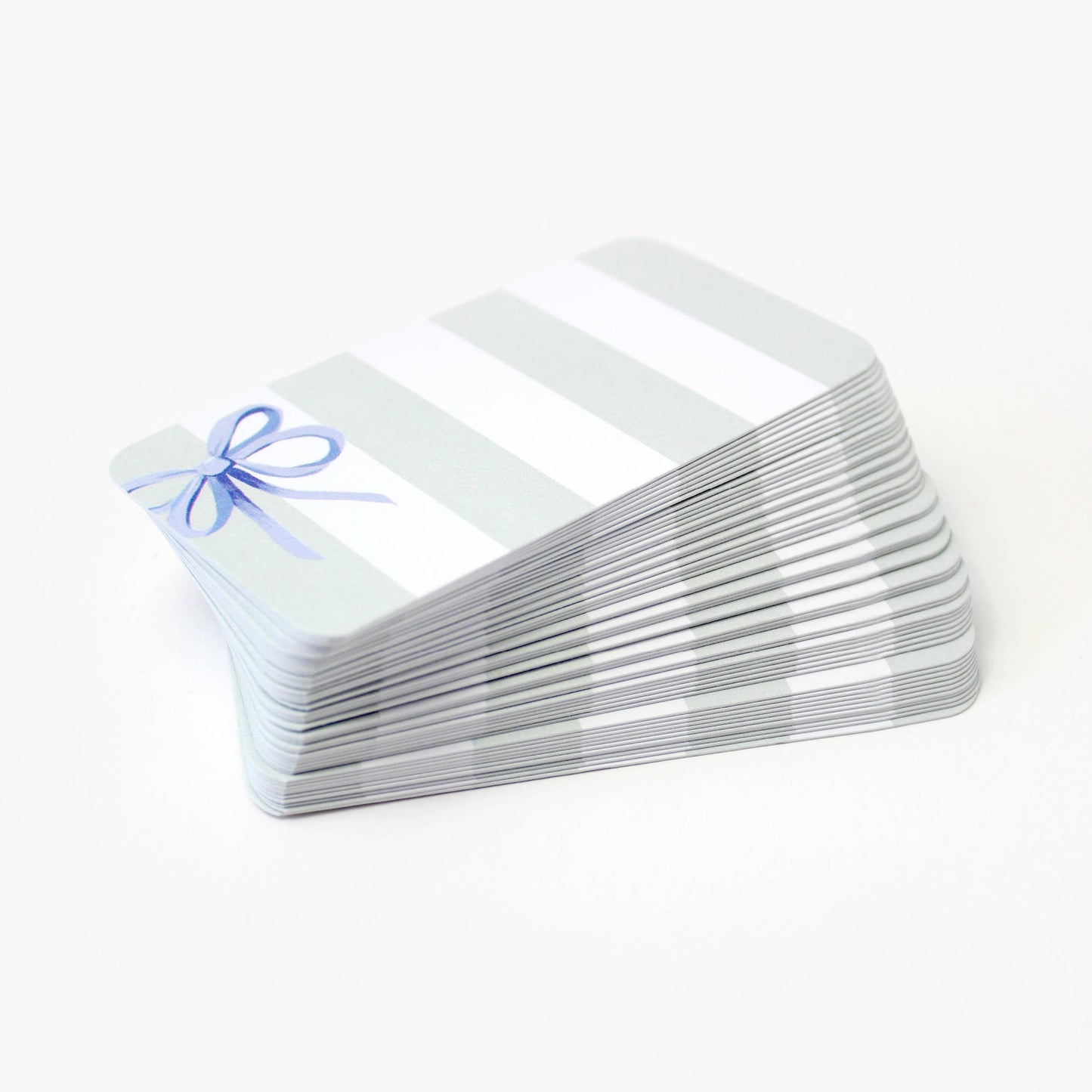 Blue Bow Stripes - Pocket Notes