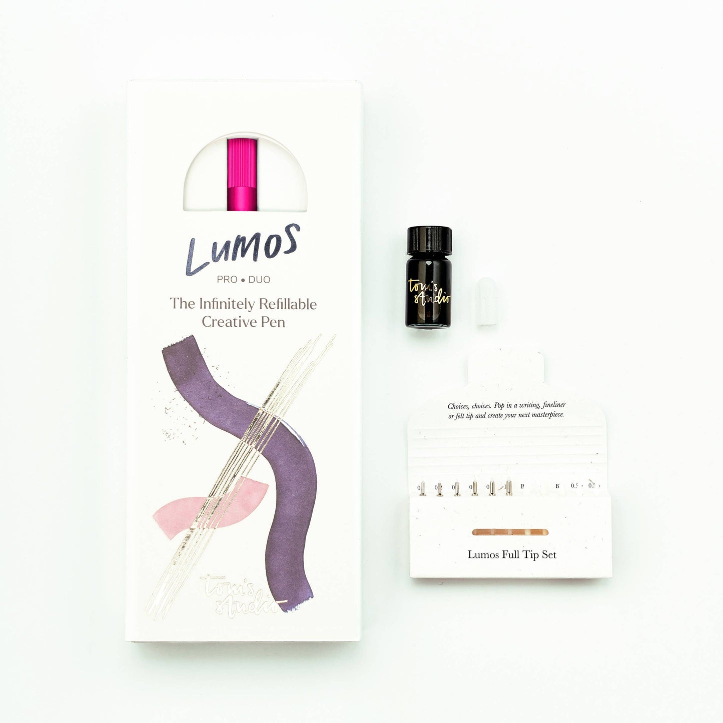 Rose Gold - Lumos Single - Refillable Multi-Tip Pen