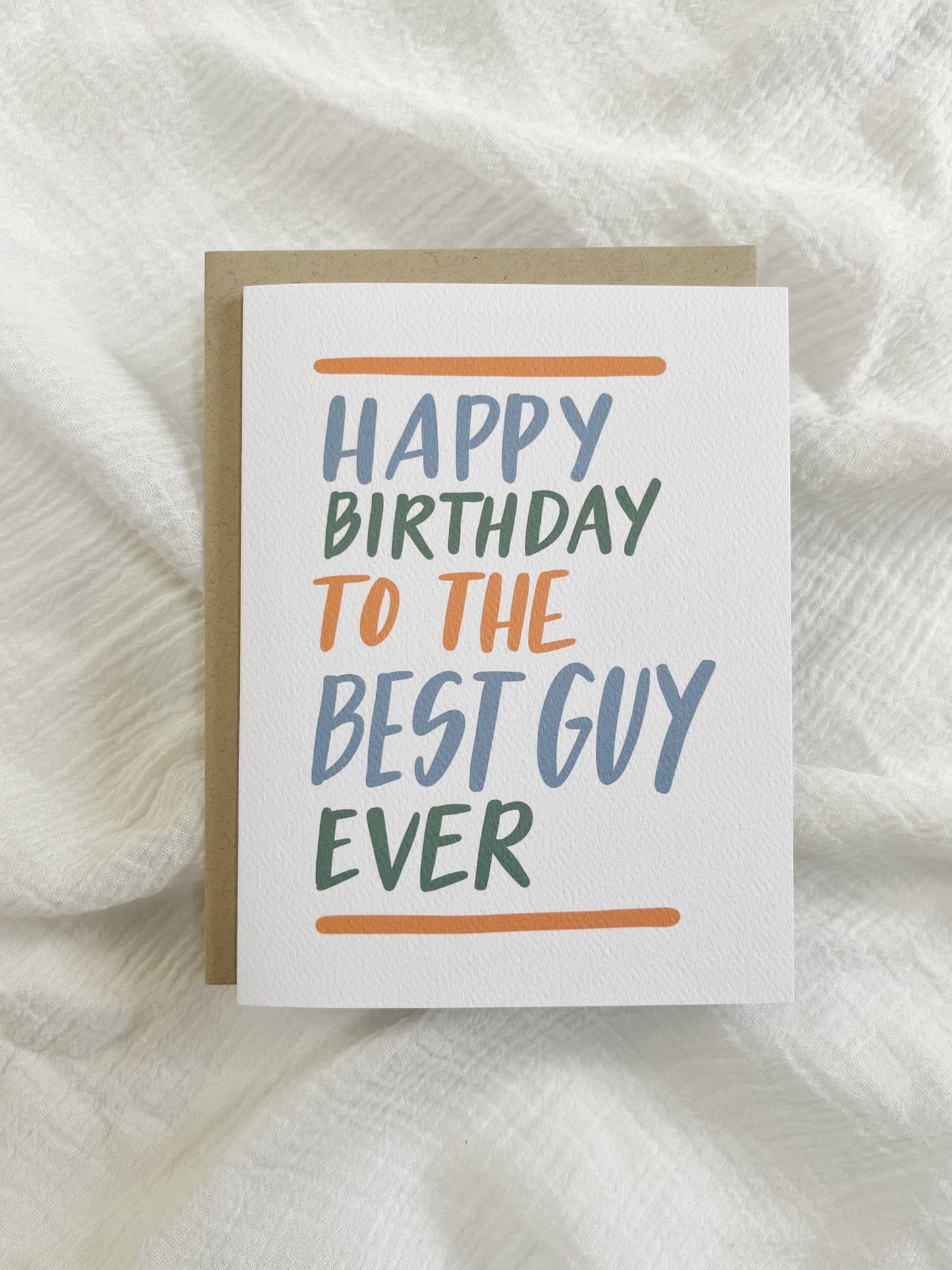 Happy Birthday to the Best Guy Card