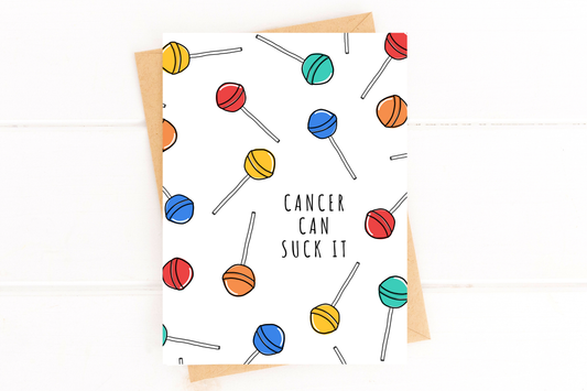 Five Dot Post - Cancer Can Suck It Get Well Cancer Card