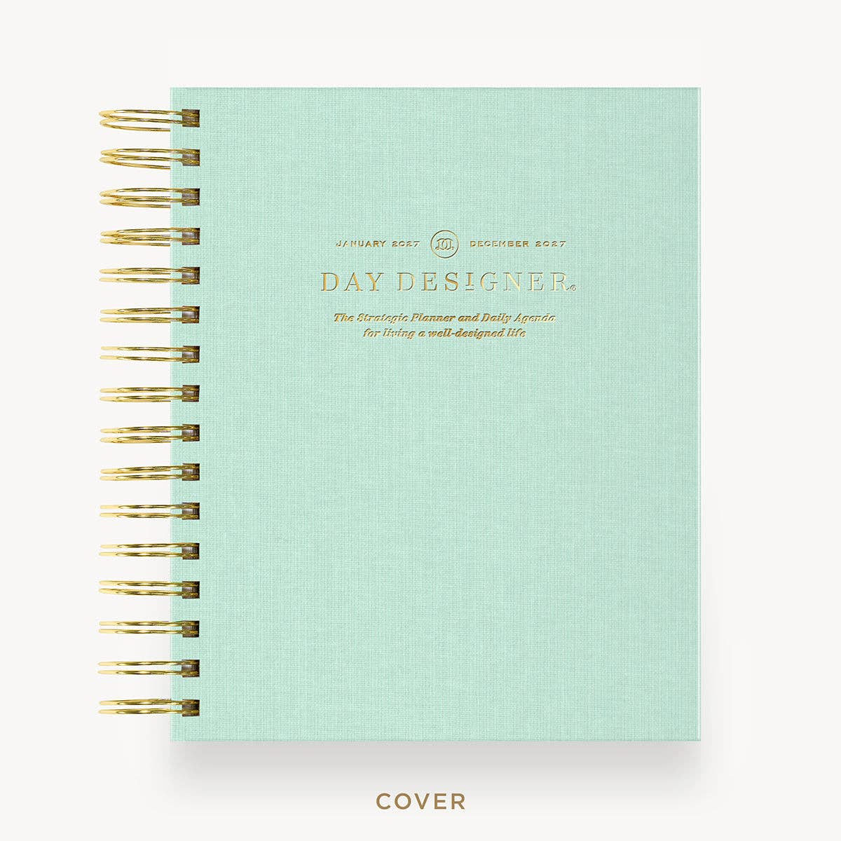 2027 Mini Daily Planner: Sage Bookcloth