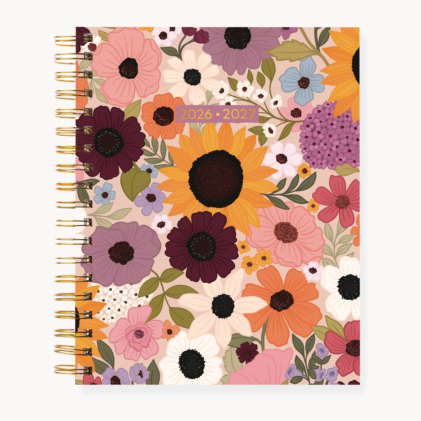 Floral Filigree  - 8.5x11 Weekly Academic Planner - 2026-2027