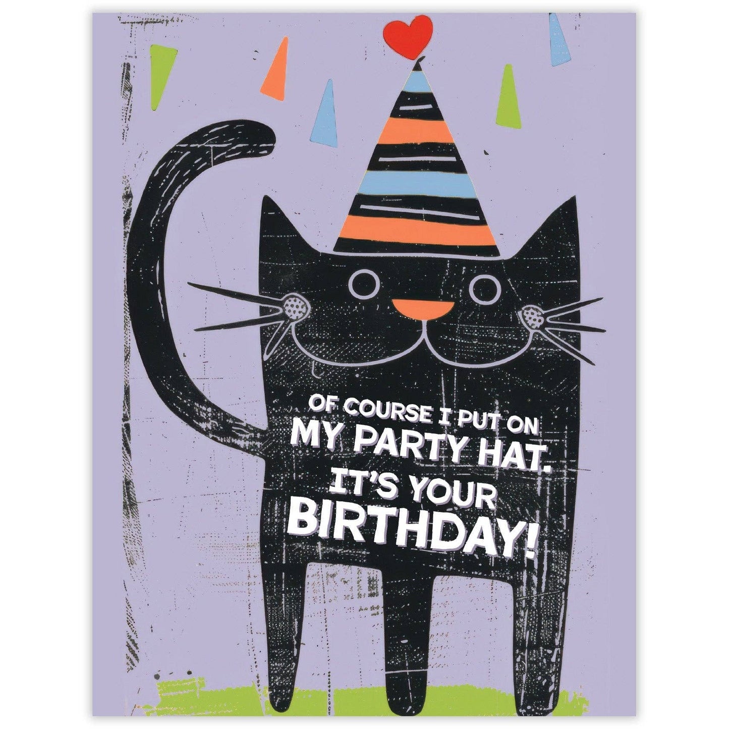 Party Hat Cat - Birthday Card