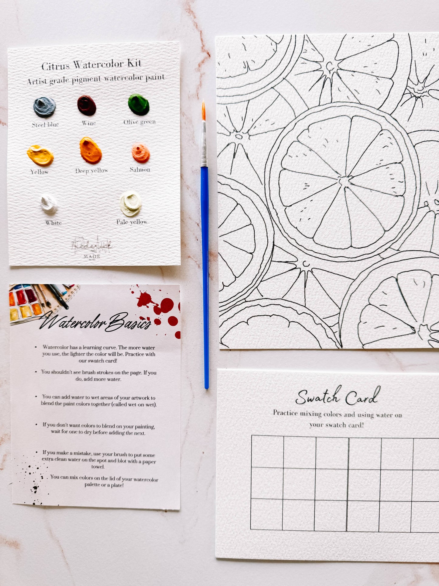 Citrus - Mini Watercolor Kit