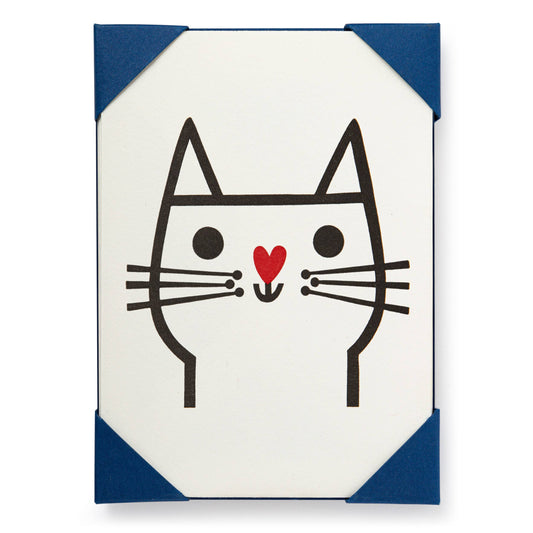 Cat by Jane Foster - Notelet Card - Pack of 5