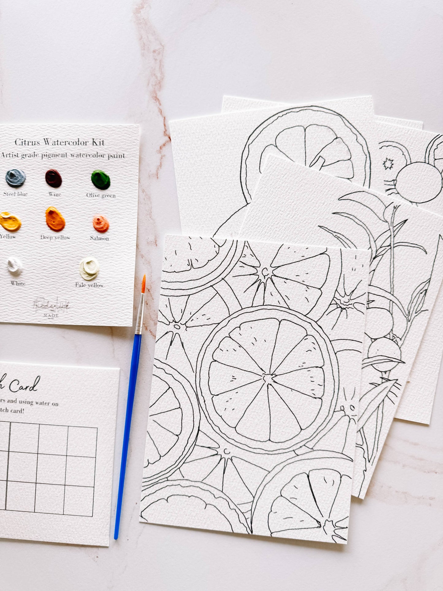 Citrus - Mini Watercolor Kit