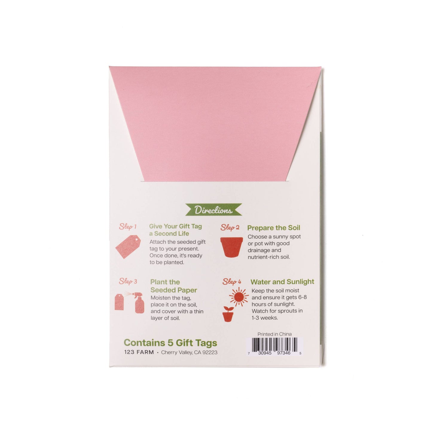 Plantable Seed Gift Tags - Strawberries, Set of 5